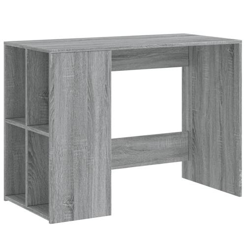 Skrivebord 102x50x75 cm konstrueret træ grå sonoma-eg