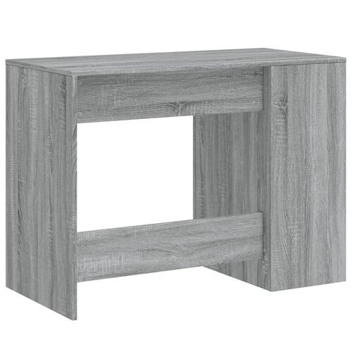 Skrivebord 102x50x75 cm konstrueret træ grå sonoma-eg