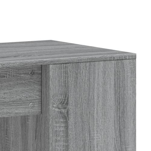 Skrivebord 102x50x75 cm konstrueret træ grå sonoma-eg