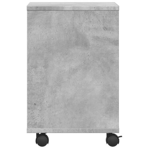 Printerstativ med hjul 41x32x48 cm betongrå