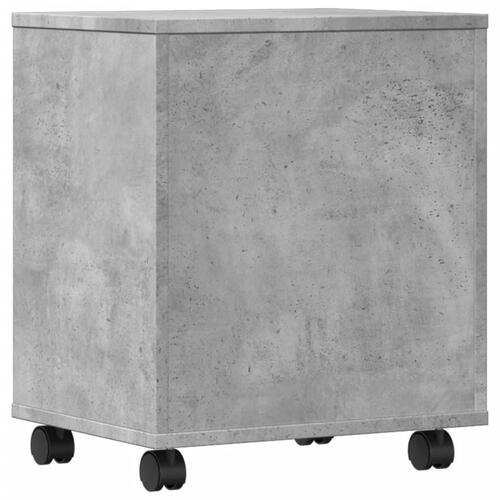 Printerstativ med hjul 41x32x48 cm betongrå