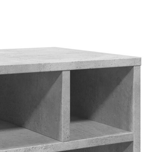 Printerstativ med hjul 41x32x48 cm betongrå