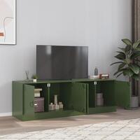 Tv-borde 2 stk. 67x39x44 cm stål olivengrøn