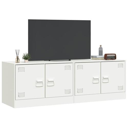 Tv-borde 2 stk. 67x39x44 cm stål hvid
