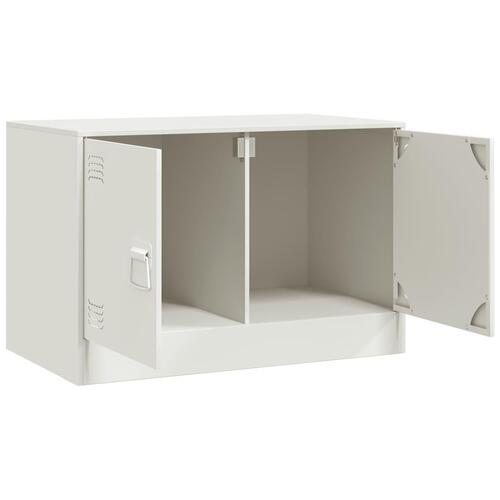 Tv-borde 2 stk. 67x39x44 cm stål hvid