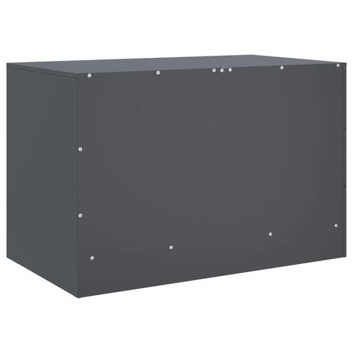Tv-borde 2 stk. 67x39x44 cm stål antracitgrå