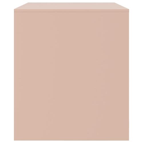 Tv-borde 2 stk. 67x39x44 cm stål lyserød