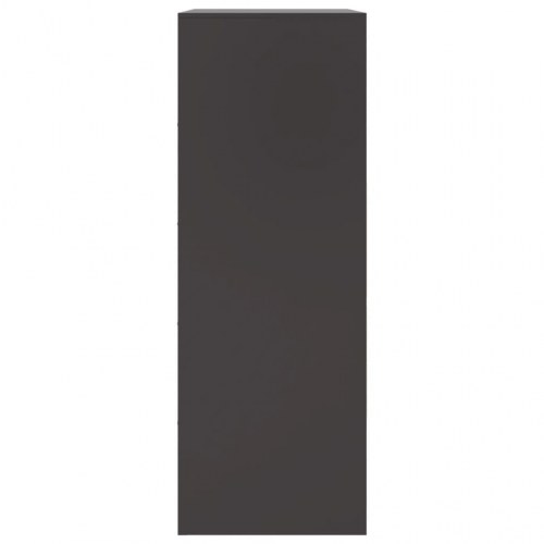 Skænk 67x39x107 cm stål sort