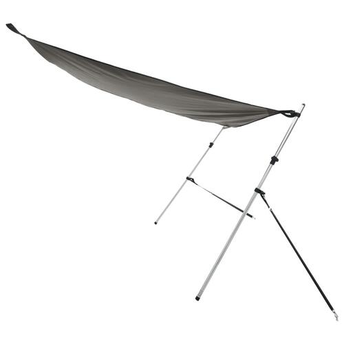 T-sejl til båd 170x170x(113-182,5) cm forlængerdel antracitgrå