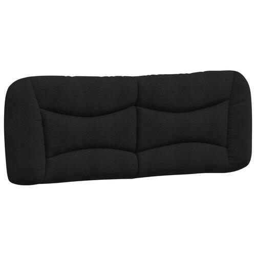 Seng med madras 140x190 cm stof sort