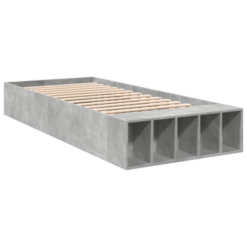 Sengeramme 100x200 cm konstrueret træ betongrå