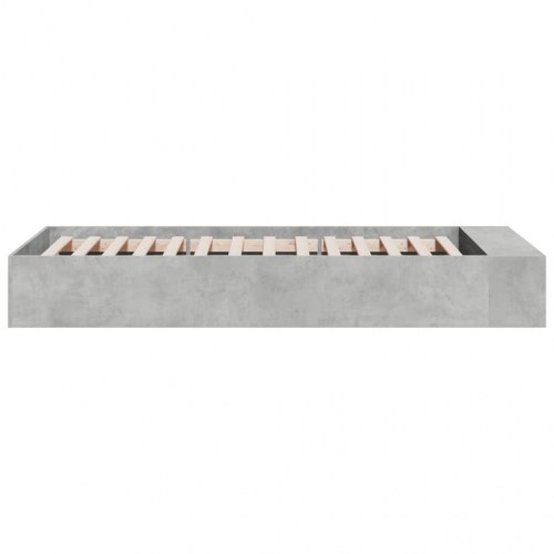 Sengeramme 100x200 cm konstrueret træ betongrå