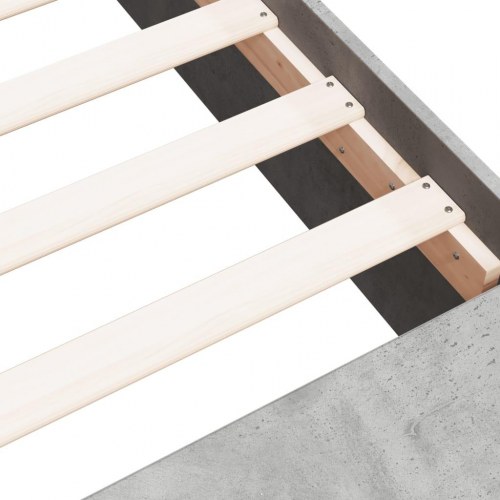 Sengeramme 100x200 cm konstrueret træ betongrå