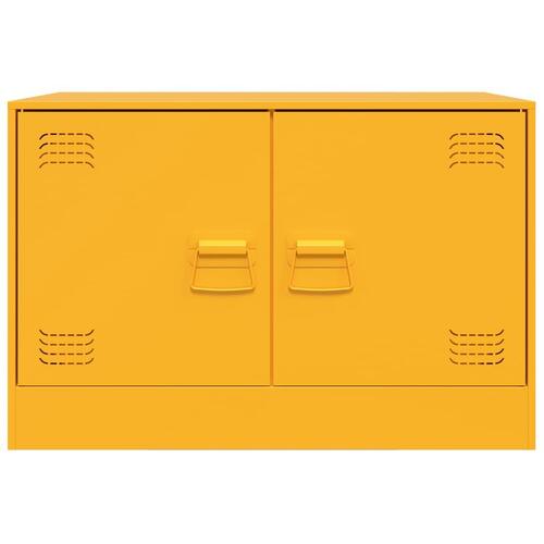 Tv-borde 2 stk. 67x39x44 cm stål sennepsgul
