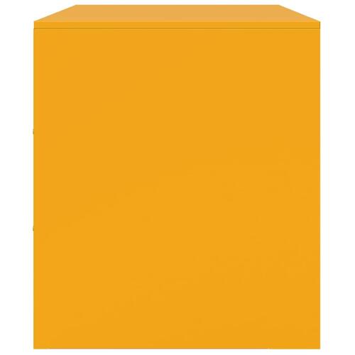 Tv-borde 2 stk. 67x39x44 cm stål sennepsgul