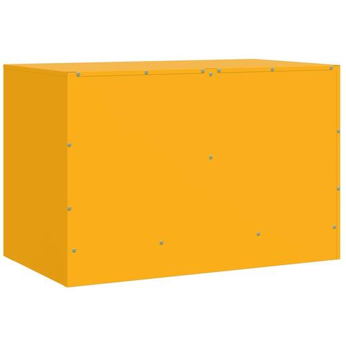 Tv-borde 2 stk. 67x39x44 cm stål sennepsgul