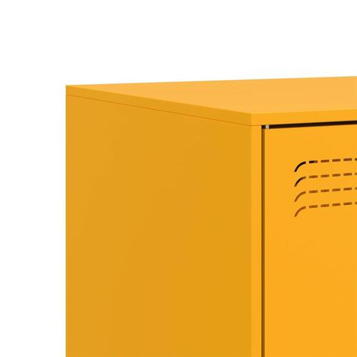 Tv-borde 2 stk. 67x39x44 cm stål sennepsgul