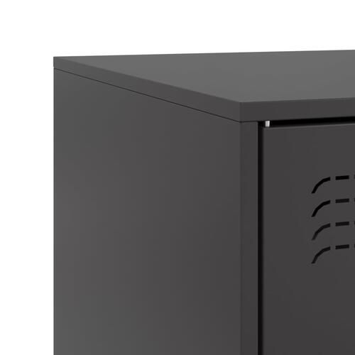Tv-borde 2 stk. 67x39x44 cm stål sort