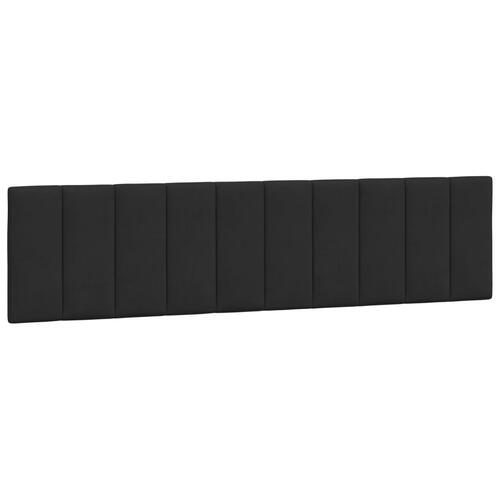 Seng med madras 200x200 cm velour sort