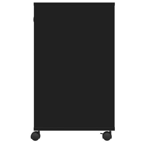 Printerstativ med hjul 60x40x68,5 cm sort