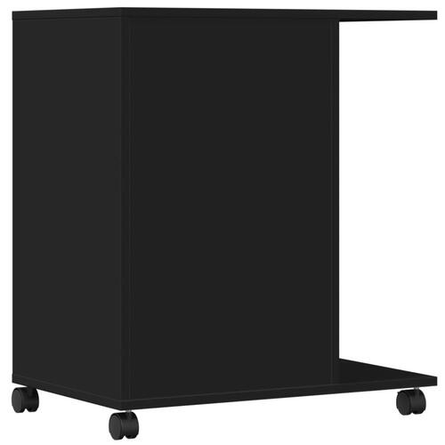 Printerstativ med hjul 60x40x68,5 cm sort