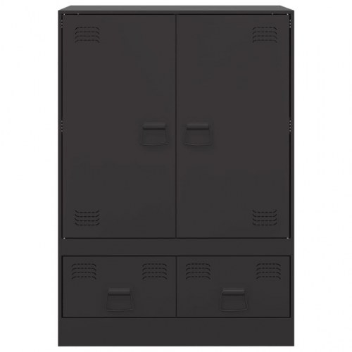 Skab 67x39x95 cm stål sort