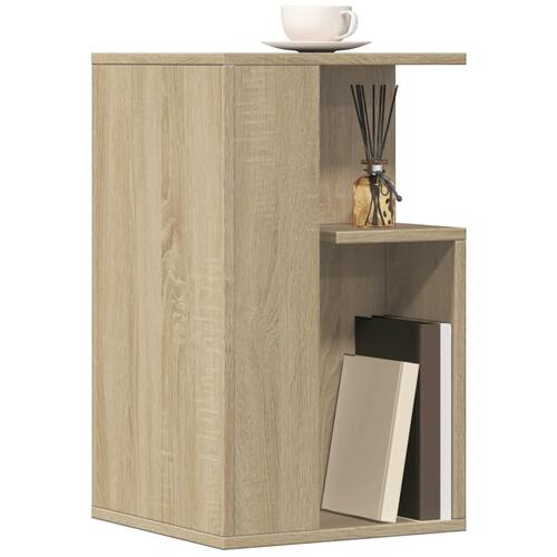 Sidebord 35x35x60 cm konstrueret træ sonoma-eg