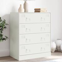 Skænk 67x39x83 cm stål hvid