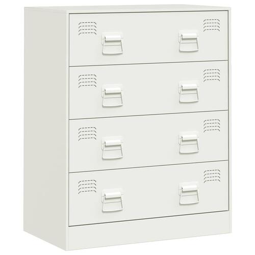 Skænk 67x39x83 cm stål hvid