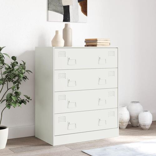 Skænk 67x39x83 cm stål hvid