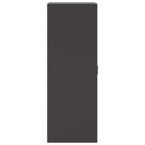 Skænk 34,5x39x107 cm stål sort