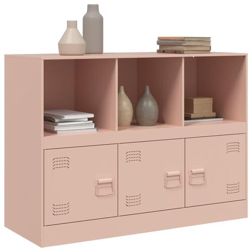 Skænk 99x39x73 cm stål lyserød