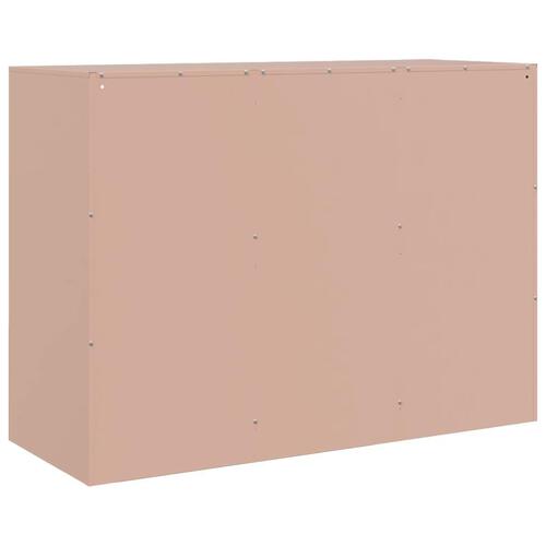 Skænk 99x39x73 cm stål lyserød