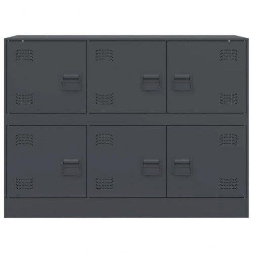 Skænk 99x39x73 cm stål antracitgrå