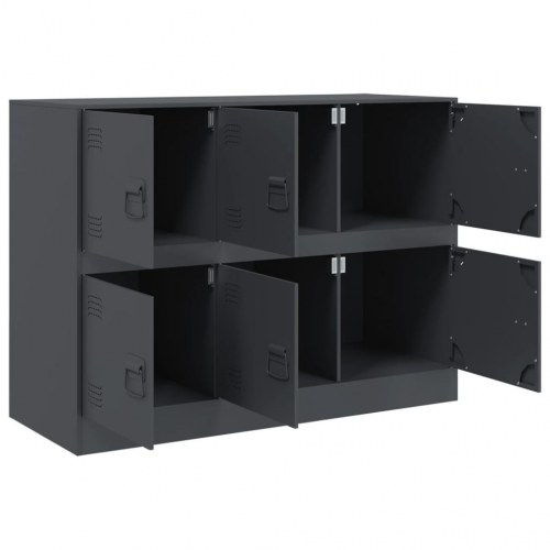 Skænk 99x39x73 cm stål antracitgrå