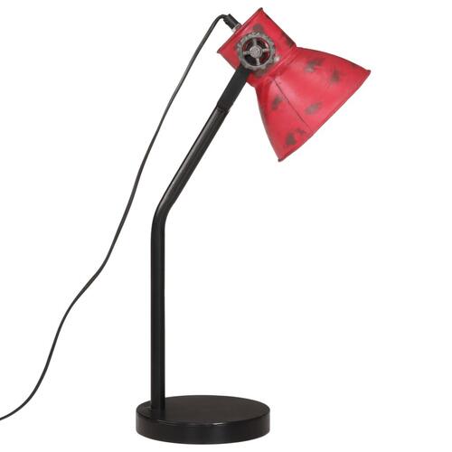 Skrivebordslampe 25 W 17x17x60 cm E27 rustik rød