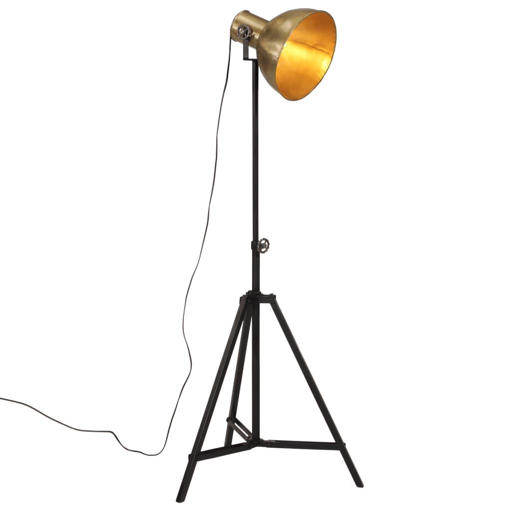 Gulvlampe 61x61x90/150 cm 25 W E27 antik messingfarve
