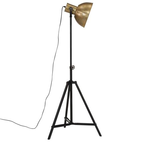 Gulvlampe 61x61x90/150 cm 25 W E27 antik messingfarve