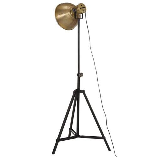 Gulvlampe 61x61x90/150 cm 25 W E27 antik messingfarve