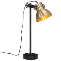 Skrivebordslampe 15x15x55 cm 25 W E27 antik messingfarve