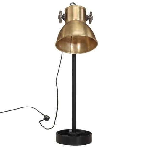Skrivebordslampe 15x15x55 cm 25 W E27 antik messingfarve