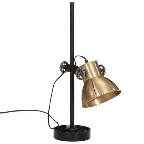 Skrivebordslampe 15x15x55 cm 25 W E27 antik messingfarve