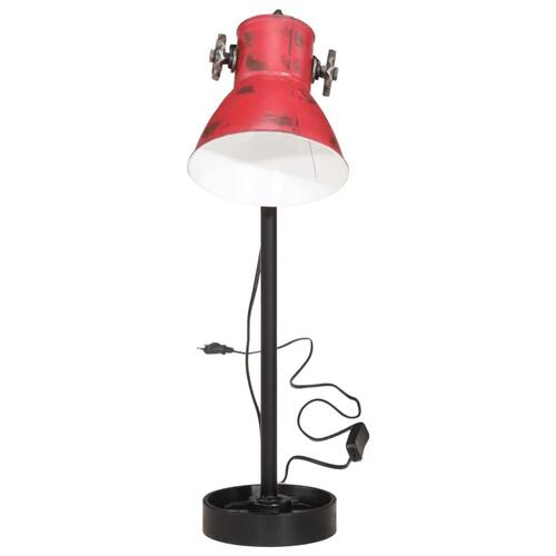 Skrivebordslampe 25 W 15x15x55 cm E27 rustik rød