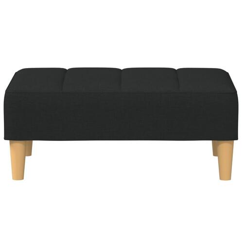 Fodskammel 77x55x31 cm stof sort
