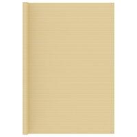 Telttæppe 250x200 cm HDPE beige