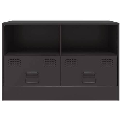 Tv-bord 67x39x44 cm stål sort