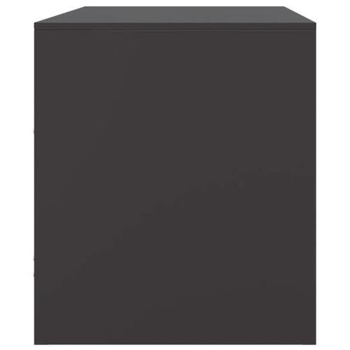 Tv-bord 67x39x44 cm stål sort