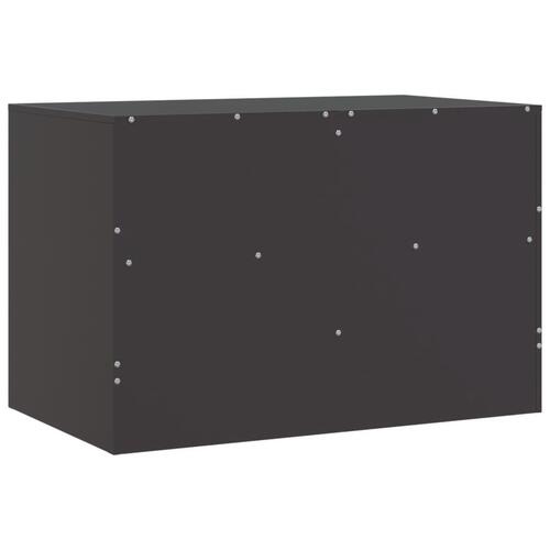 Tv-bord 67x39x44 cm stål sort