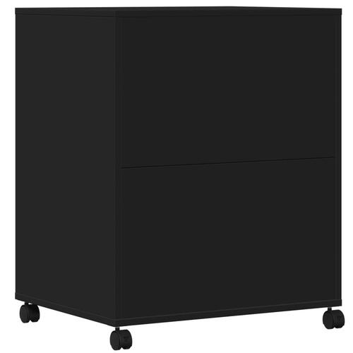 Printerstativ med hjul 60x48x74 cm sort