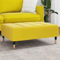 Fodskammel 77x55x31 cm velour gul
